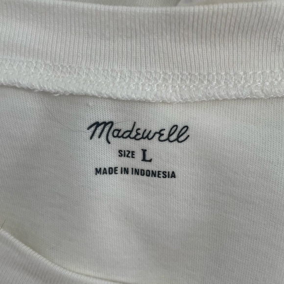 Madewell Rainbow Wave Graphic Northside Vintage Tee Cotton Women’s Large - Picture 5 of 6